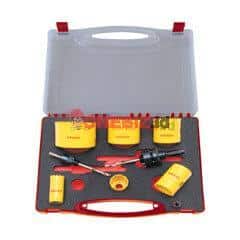 Distributor Kennedy KEN0502000K PROFESSIONAL HOLESAW KIT IN PLASTIC CASE, Jual Kennedy KEN0502000K PROFESSIONAL HOLESAW KIT IN PLASTIC CASE