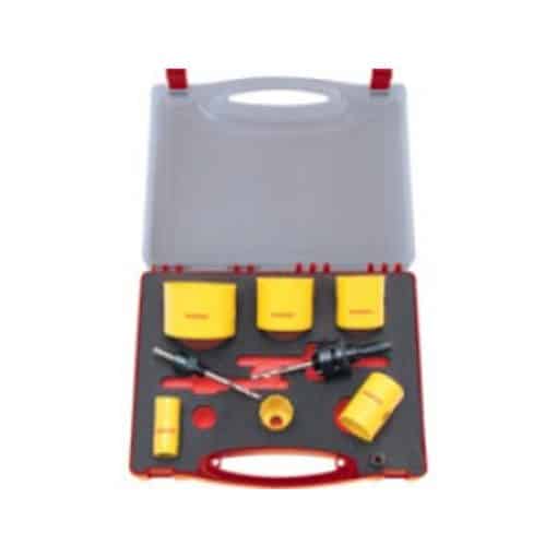 Distributor Kennedy KEN0502000K PROFESSIONAL HOLESAW KIT IN PLASTIC CASE, Jual Kennedy KEN0502000K PROFESSIONAL HOLESAW KIT IN PLASTIC CASE