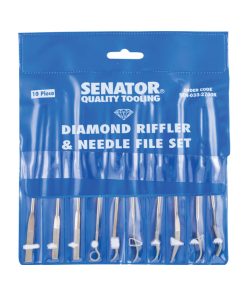 Distributor Senator SEN0332700K 14cm DIAMOND RIFFLER & NEEDLE FILE SET 10-PCE, Jual Senator SEN0332700K 14cm DIAMOND RIFFLER & NEEDLE FILE SET 10-PCE