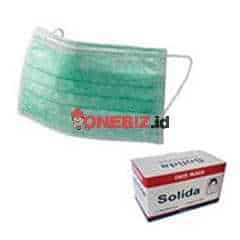 Distributor Masker 3ply / Masker Hijau / Masker Medis / Masker Solida Isi 50 pcs, Jual Masker 3ply / Masker Hijau / Masker Medis / Masker Solida Isi 50 pcs