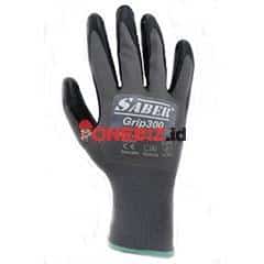 Distributor SABER Grip300 Nitrile Coated Gloves Satuan Case, Jual SABER Grip300 Nitrile Coated Gloves Satuan Case