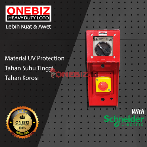 ONEBIZ Heavy Duty LOTO Box Vertical OB 14-OB06 Loto Box Vertical Safety Device Heavy Duty Complete (Tanpa Safety Padlock)