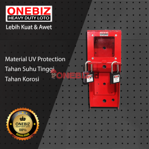 ONEBIZ Heavy Duty LOTO Box Vertical OB 14-OB08 Loto Box Vertical Safety Heavy Duty +Padlock