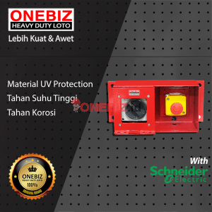 ONEBIZ Heavy Duty LOTO Box Horizontal OB 14-OB06-H Complete (Tanpa Safety Padlock)