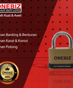 ONEBIZ Heavy Duty Loto OB 14-BDG0825C 4 Digit Combination Padlock 7D×25H