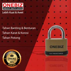 ONEBIZ Heavy Duty Loto OB 14-BDG0825C 4 Digit Combination Padlock 7D×25H
