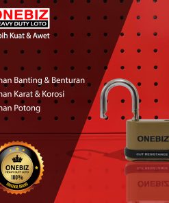 ONEBIZ Heavy Duty Loto OB 14-BDG0825C 4 Digit Combination Padlock 7D×25H