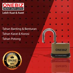 ONEBIZ Heavy Duty Loto OB 14-BDG0825C 4 Digit Combination Padlock 7D×25H