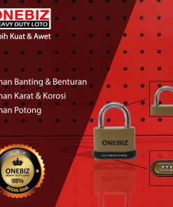 ONEBIZ Heavy Duty Loto OB 14-BDG0825C 4 Digit Combination Padlock 7D×25H