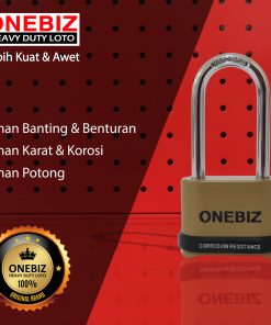 ONEBIZ Heavy Duty Loto OB 14-BDG0857C 4 Digit Combination Padlock 7D×57H