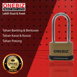 ONEBIZ Heavy Duty Loto OB 14-BDG0857C 4 Digit Combination Padlock 7D×57H