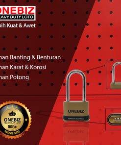 ONEBIZ Heavy Duty Loto OB 14-BDG0857C 4 Digit Combination Padlock 7D×57H
