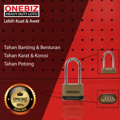 ONEBIZ Heavy Duty Loto OB 14-BDG0857C 4 Digit Combination Padlock 7D×57H