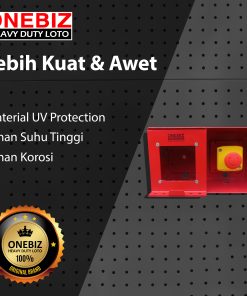 Jual ONEBIZ Heavy Duty LOTO Box Horizontal OB 14-OB03-H  with+Emergency Push Button