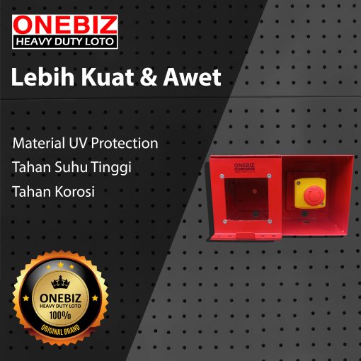 Jual ONEBIZ Heavy Duty LOTO Box Horizontal OB 14-OB03-H  with+Emergency Push Button