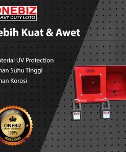 Jual ONEBIZ Heavy Duty LOTO Box Horizontal OB 14-OB08-H +Padlock