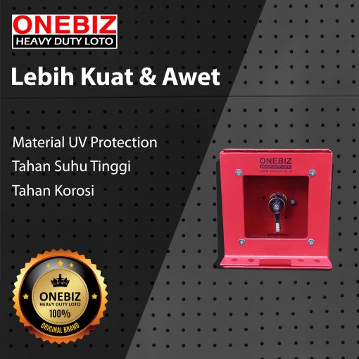ONEBIZ Heavy Duty LOTO Box Single Battery OB 14-OB02-S Loto Box Safety Device Heavy Duty with Switch Battery Disconnect