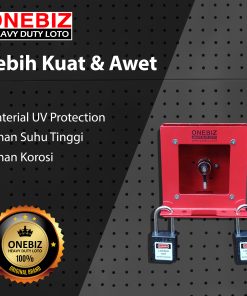 ONEBIZ Heavy Duty LOTO Box Single Battery OB 14-OB04-S Loto Box Safety Device Heavy Duty + Switch Battery Disconnect + Padlock