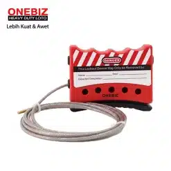 Heavy Duty Loto OB 14-BDL02 Universal Cable Lockout Stainless steel cable dia ONEBIZ untuk mengisolasi dan mengunci sumber energi berbahaya