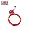 Heavy Duty Loto OB 14-BDL31-RED Wheel Type Cable Lockout, Stainless steel cable dia ONEBIZ untuk mencegah mesin dioperasikan