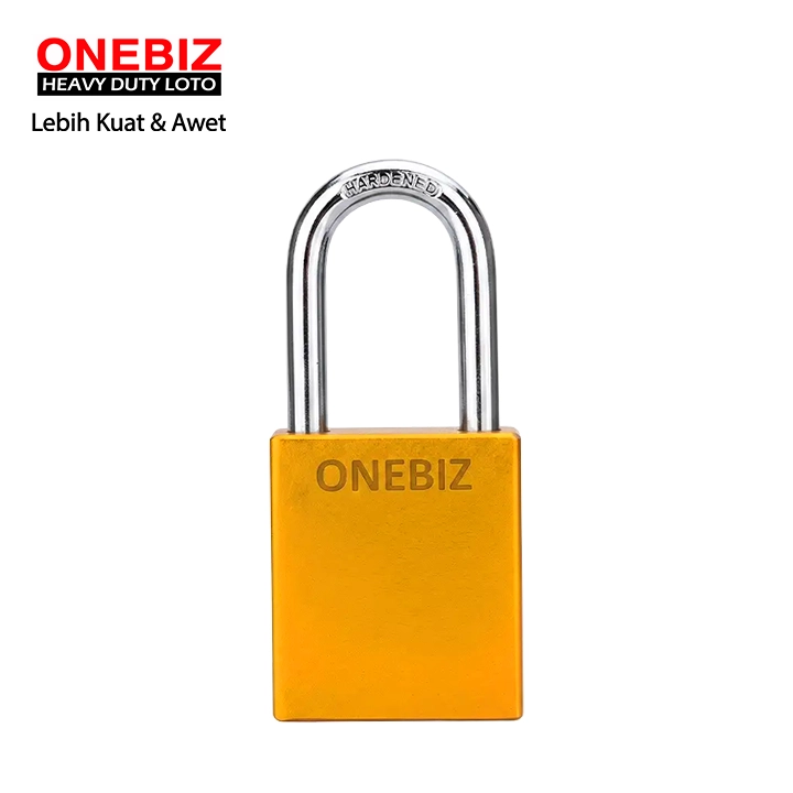 ONEBIZ Aluminium Padlock Yellow OB 14-BDA22D