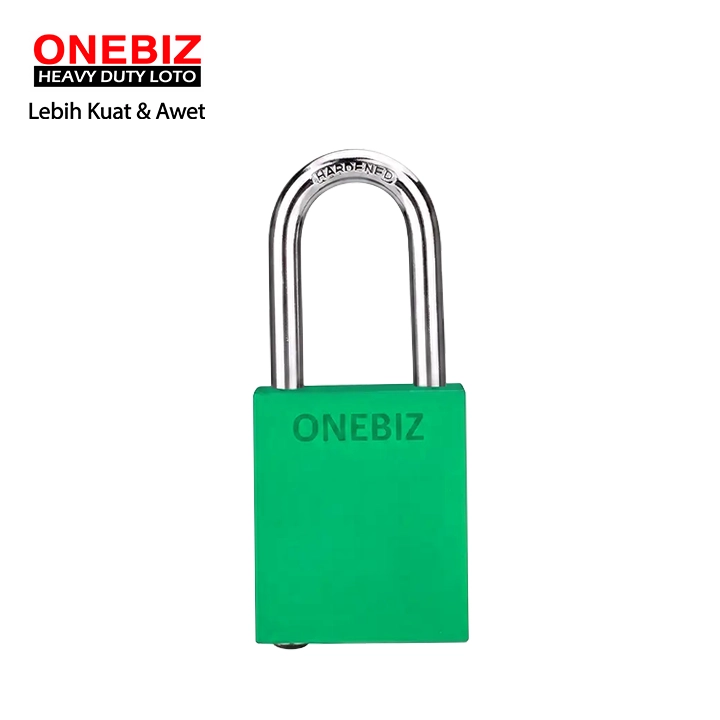 Heavy Duty Loto OB 14-BDA24DKD Green ONEBIZ untuk Mengunci device loto, mencegah mesin dioprasikan