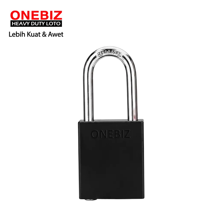 ONEBIZ Aluminium Padlock Black OB 14-BDA25D