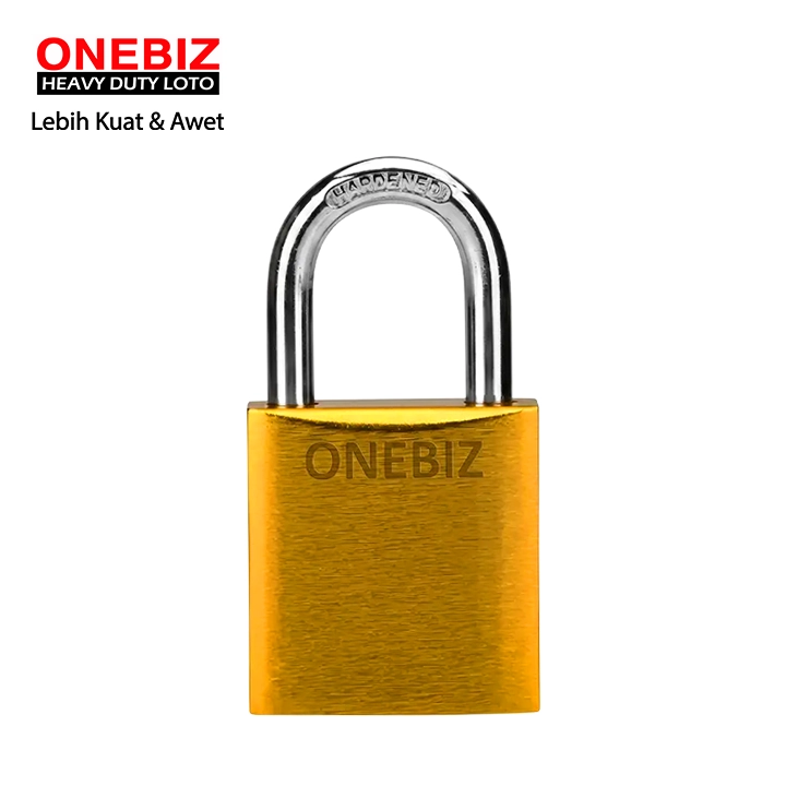 Heavy Duty Loto OB 14-BDA42DKD Gold ONEBIZ untuk Mengunci device loto, mencegah mesin dioprasikan