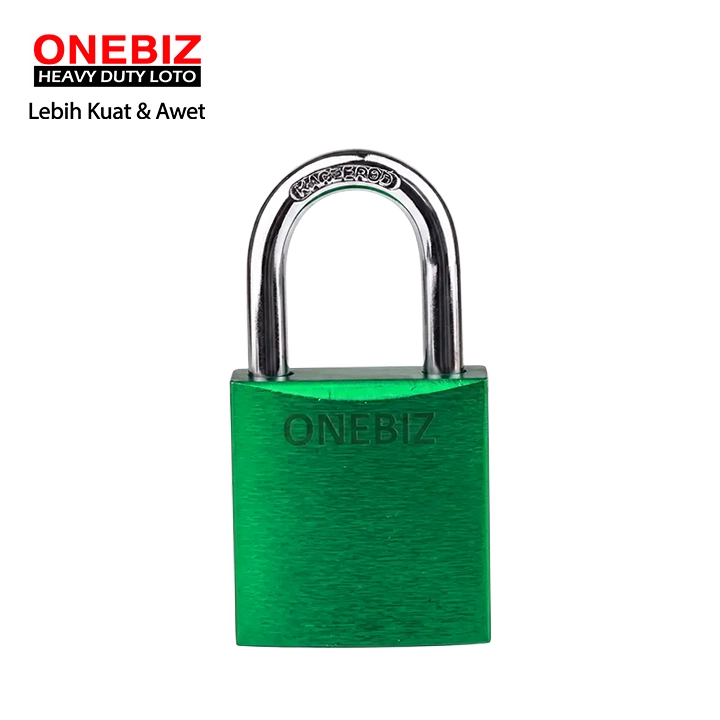 Heavy Duty Loto OB 14-BDA44DKD Green ONEBIZ untuk Mengunci device loto, mencegah mesin dioprasikan