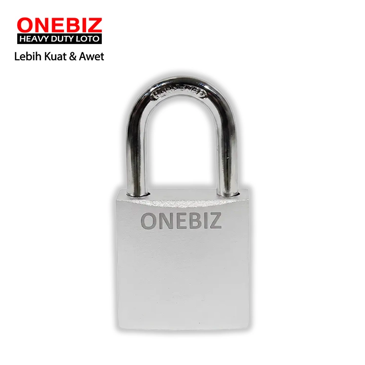 Heavy Duty Loto OB 14-BDA46DKD Silver ONEBIZ untuk Mengunci device loto, mencegah mesin dioprasikan