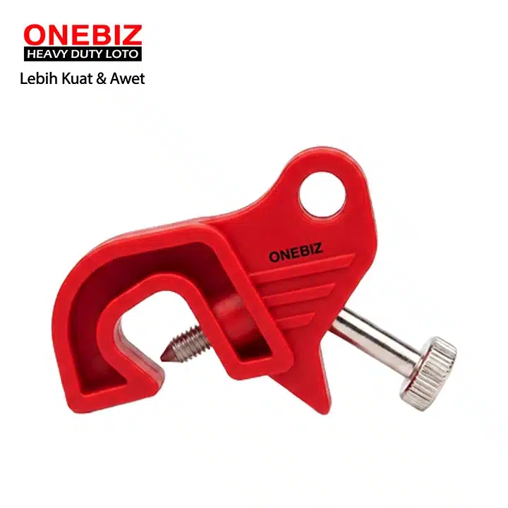 Heavy Duty Loto OB 14-BDD24 Self-Locking Medium Circuit Breaker Lockout with Pedal ONEBIZ untuk mengunci tuas sakelar ukuran sedang