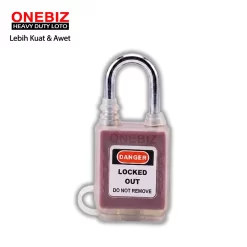 Heavy Duty Loto OB 14-BDG01DPEKD1K Dustproof Safety Padlock ONEBIZ untuk Mengunci device loto, mencegah mesin dioprasikan