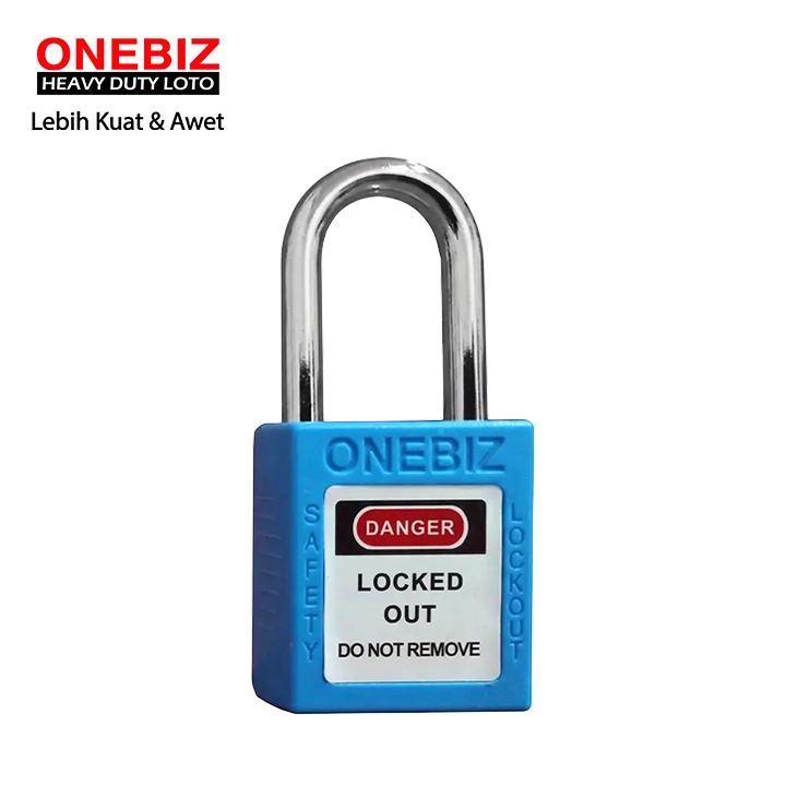 Heavy Duty Loto OB 14-BDG03UDKD Blue ONEBIZ untuk untuk Mengunci device loto, mencegah mesin dioprasikan