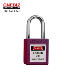 Heavy Duty Loto OB 14-BDG08UDKD Purple ONEBIZ untuk untuk Mengunci device loto, mencegah mesin dioprasikan