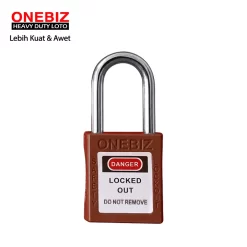 Heavy Duty Loto OB 14-BDG09UDKD Brown ONEBIZ untuk untuk Mengunci device loto, mencegah mesin dioprasikan