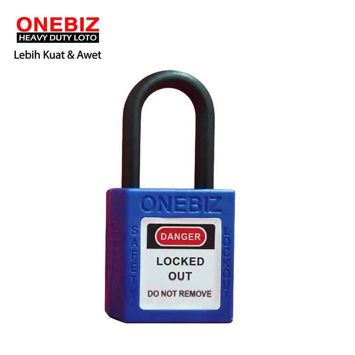 Heavy Duty Loto OB 14-BDG13UNDKD New Blue ONEBIZ untuk untuk Mengunci device loto, mencegah mesin dioprasikan