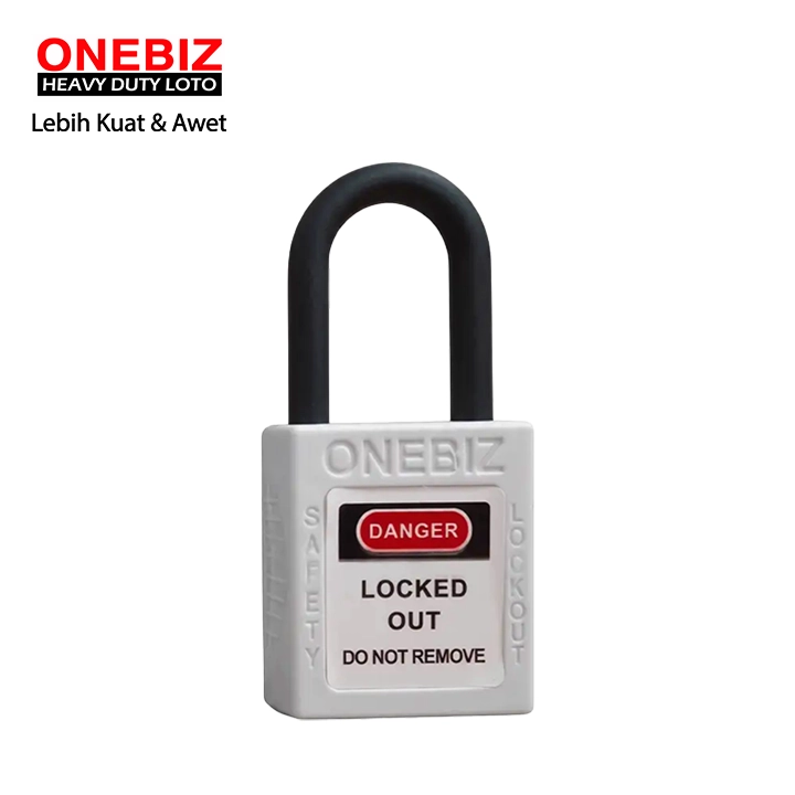Heavy Duty Loto OB 14-BDG16UDKD White ONEBIZ untuk untuk Mengunci device loto, mencegah mesin dioprasikan