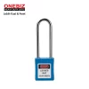 Heavy Duty Loto OB 14-BDG23UDKD Long Steel Shackle Blue ONEBIZ untuk untuk Mengunci device loto, mencegah mesin dioprasikan