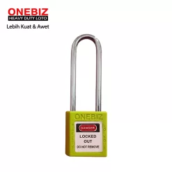 Heavy Duty Loto OB 14-BDG24UDKD Long Steel Shackle Green ONEBIZ untuk untuk Mengunci device loto, mencegah mesin dioprasikan