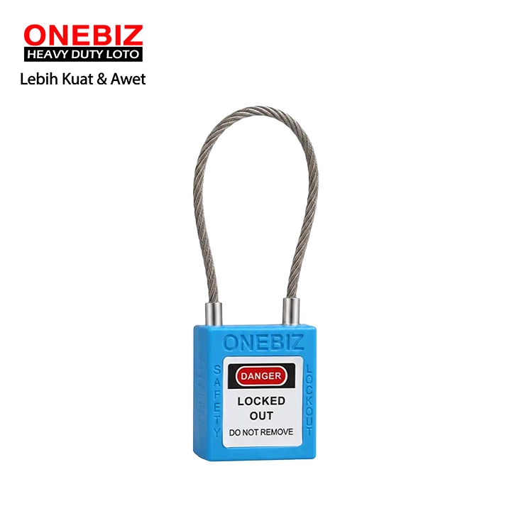 Heavy Duty Loto OB 14-BDG43UDKD Blue ONEBIZ untuk Mengunci device loto, mencegah mesin dioprasikan