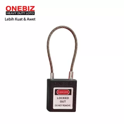 Heavy Duty Loto OB 14-BDG45UDKD Black ONEBIZ untuk Mengunci device loto, mencegah mesin dioprasikan