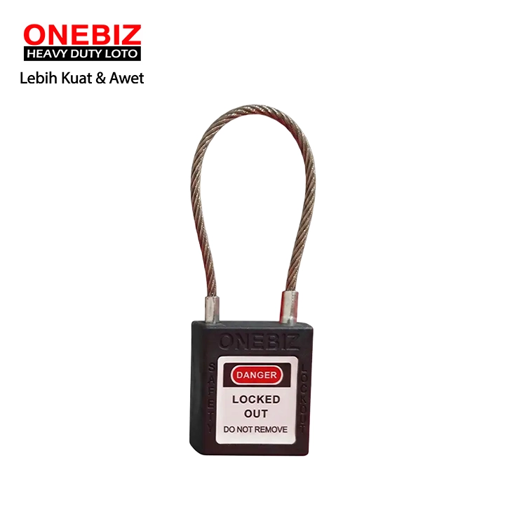 Heavy Duty Loto OB 14-BDG45UDKD Black ONEBIZ untuk Mengunci device loto, mencegah mesin dioprasikan