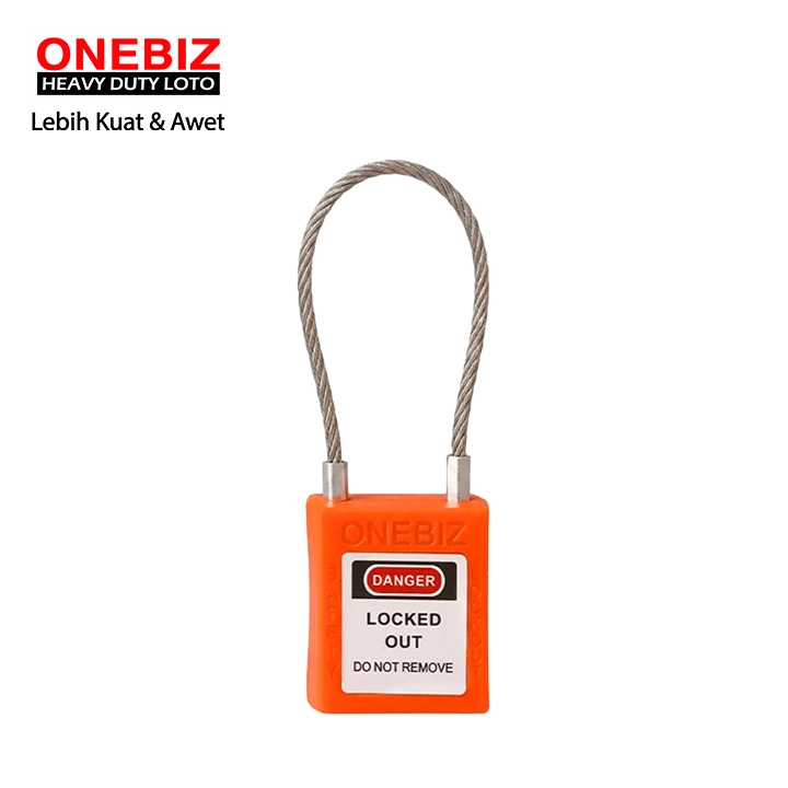 Heavy Duty Loto OB 14-BDG47UDKD Orange ONEBIZ untuk Mengunci device loto, mencegah mesin dioprasikan