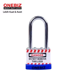 Heavy Duty Loto OB 14-BDJ43KD Laminated Padlock ONEBIZ untuk Mengunci device loto, mencegah mesin dioprasikan