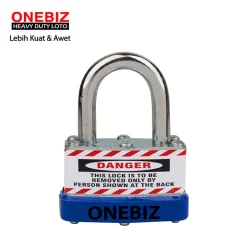 Heavy Duty Loto OB 14-BDJ44KD Laminated Padlock ONEBIZ untuk Mengunci device loto, mencegah mesin dioprasikan
