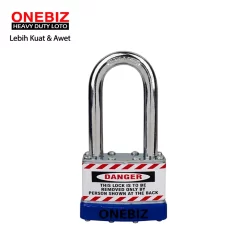 Heavy Duty Loto OB 14-BDJ46KD Laminated Padlock ONEBIZ untuk Mengunci device loto, mencegah mesin dioprasikan