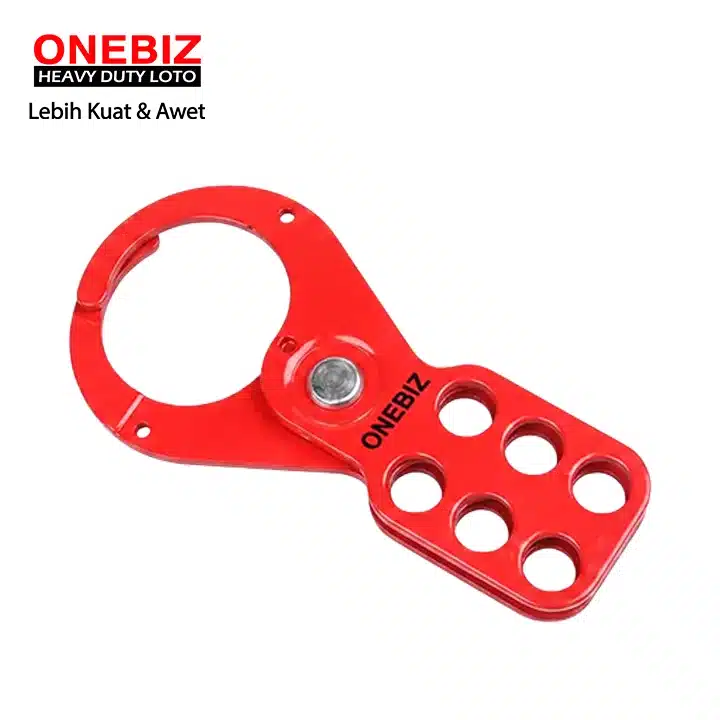 Heavy Duty Loto OB 14-BDK04 Economic Steel Hasp ONEBIZ untuk mencegah mesin dioperasikan