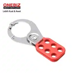 Heavy Duty Loto OB 14-BDK22 Steel Hasp With Hook ONEBIZ untuk mengunci sumber energi