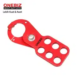 Heavy Duty Loto OB 14-BDK23 Economic Steel Hasp With Hook ONEBIZ untuk mencegah mesin dioperasikan