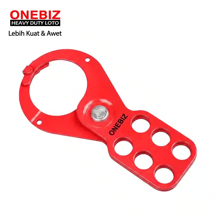 Heavy Duty Loto OB 14-BDK24 Economic Steel Hasp With Hook ONEBIZ untuk mengisolasi sumber energi